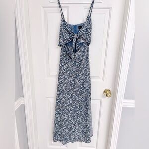 NWT Floral Tie Front Dress